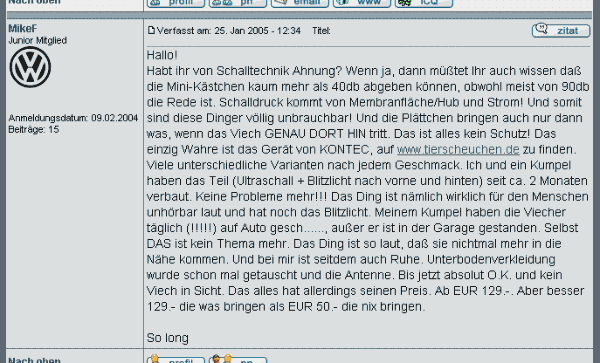 Marderabwehr,KONTEC,Kundenrezension,Kunde,Erfahrung,Erfahrungsberichte,Empfehlung,Marder,verscheuchen,scheuchen,Marderschreck,Marderscheuche,Marderpiepser,Motorraum,Auto,Dachboden,Zwischendecke,Wissen,Erfolg,erfolgreich,Langjährig,Jahrelang,Qualität,Leistung,auszahlt,zahlt,sich,aus,Investition,investiert,hochwertig,leistungsstark,zuverlässig,echo,Erfahrungen